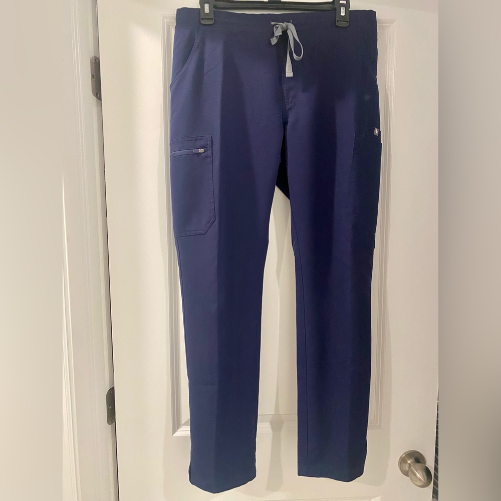 FIGS Technical Collection Scrub Pants Navy Womens Size M